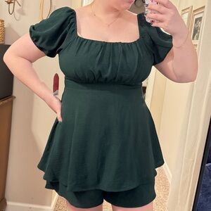 Arula Women's Dark Green romper